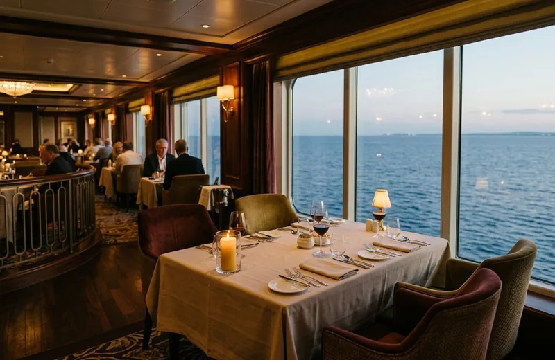 Dining aboard Golden Mango